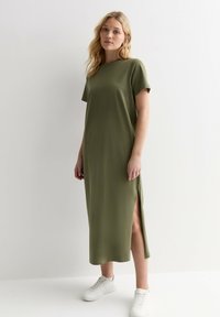 New Look SPLIT HEM MIDAXI - Maxiklänning - khaki