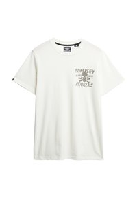 Superdry & Co SKULL - T-shirts print - cream