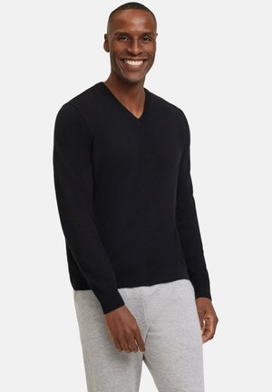 BASIC  V-NECK - Maglione - black