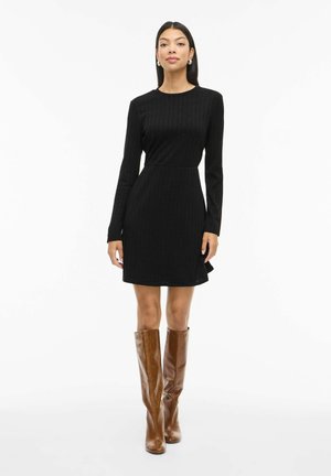 MINI VISEWI LANGÄRMELIGES - Obleka/pulover - black