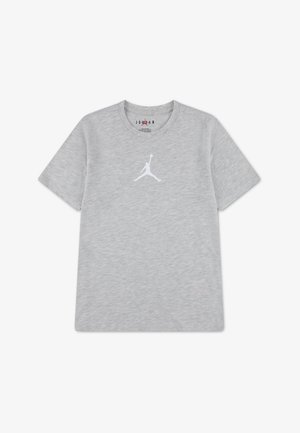 Jordan, SMALLER JUMPMAN AIR JERSEY TEE - T-shirts print - grey heather