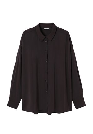 TATUUM, ARTICLE TAG: BLOUSES/SHIRTS - ARTICLE NAME: LERIANA - Πουκαμίσα με κουμπιά - deep dark brown