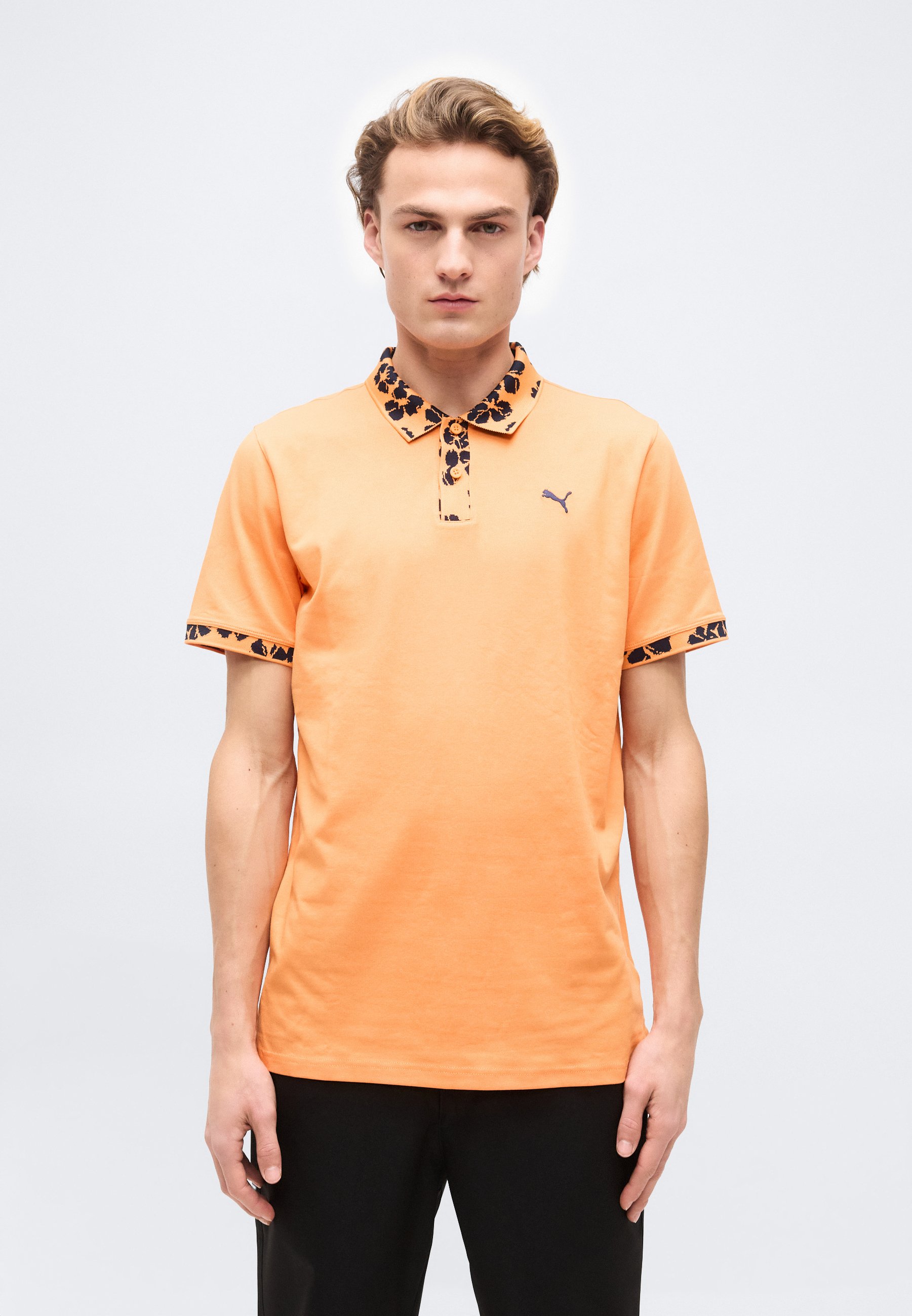 Puma Golf Polo shirt - melon glow/deep navy/orange - Zalando.ie Puma Golf Polo shirt - melon glow/deep navy/orange - Zalando.ie