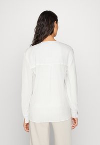 Blouse Femme ESPRIT - Mousseline Légère Et Transparente - Cordons De Serrage - Fermeture Dos - Look Féminin Et Élégant