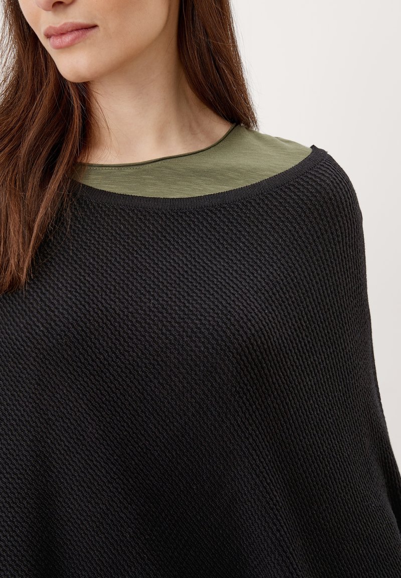 Damen Leichte Jacken | s.Oliver WAFFELSTRUKTUR Cape black/schwarz - DE81282 Damen Leichte Jacken | s.Oliver WAFFELSTRUKTUR Cape black/schwarz - DE81282