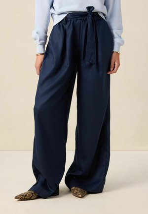 WEITE HIGH WAIST - Broek - dunkelblau