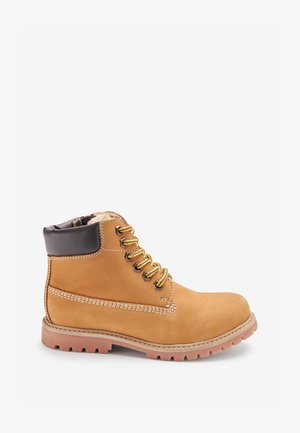 Lace-up ankle boots - light brown