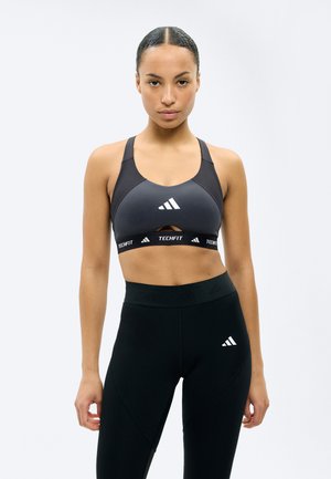 adidas Performance BRA - Sports-BH-er med medium støtte - black/carbon