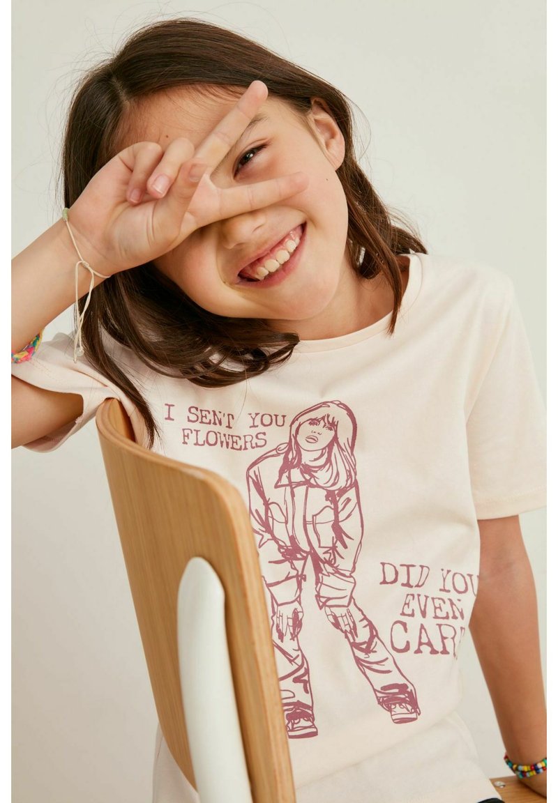 Kinder T-Shirts | C&A BILLIE EILISH T-Shirt print rosa/pink - BU20839 Kinder T-Shirts | C&A BILLIE EILISH T-Shirt print rosa/pink - BU20839