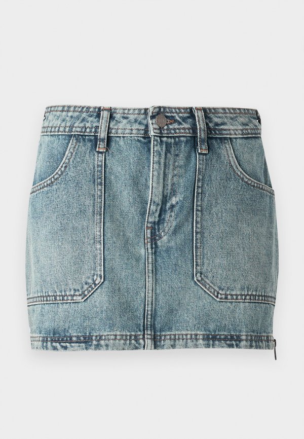 GO SIDE ZIP SKIRT - Mini skirt2