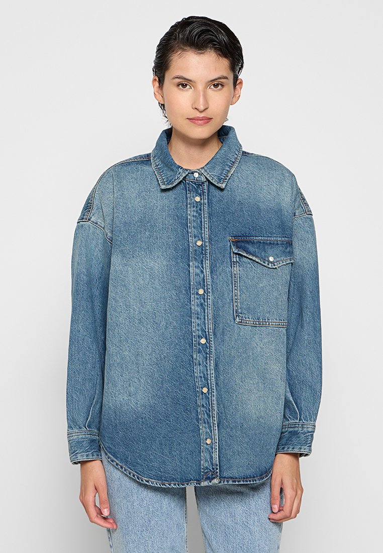 Scotch & Soda Overhemdblouse blauw