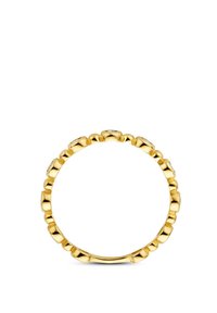 Bague en or au design arrondi, ornée d'une série d'accents lisses en forme de dôme tout autour de l'anneau, créant une apparence texturée.