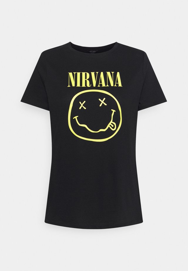 NIRVANA - T-shirt imprimé - black