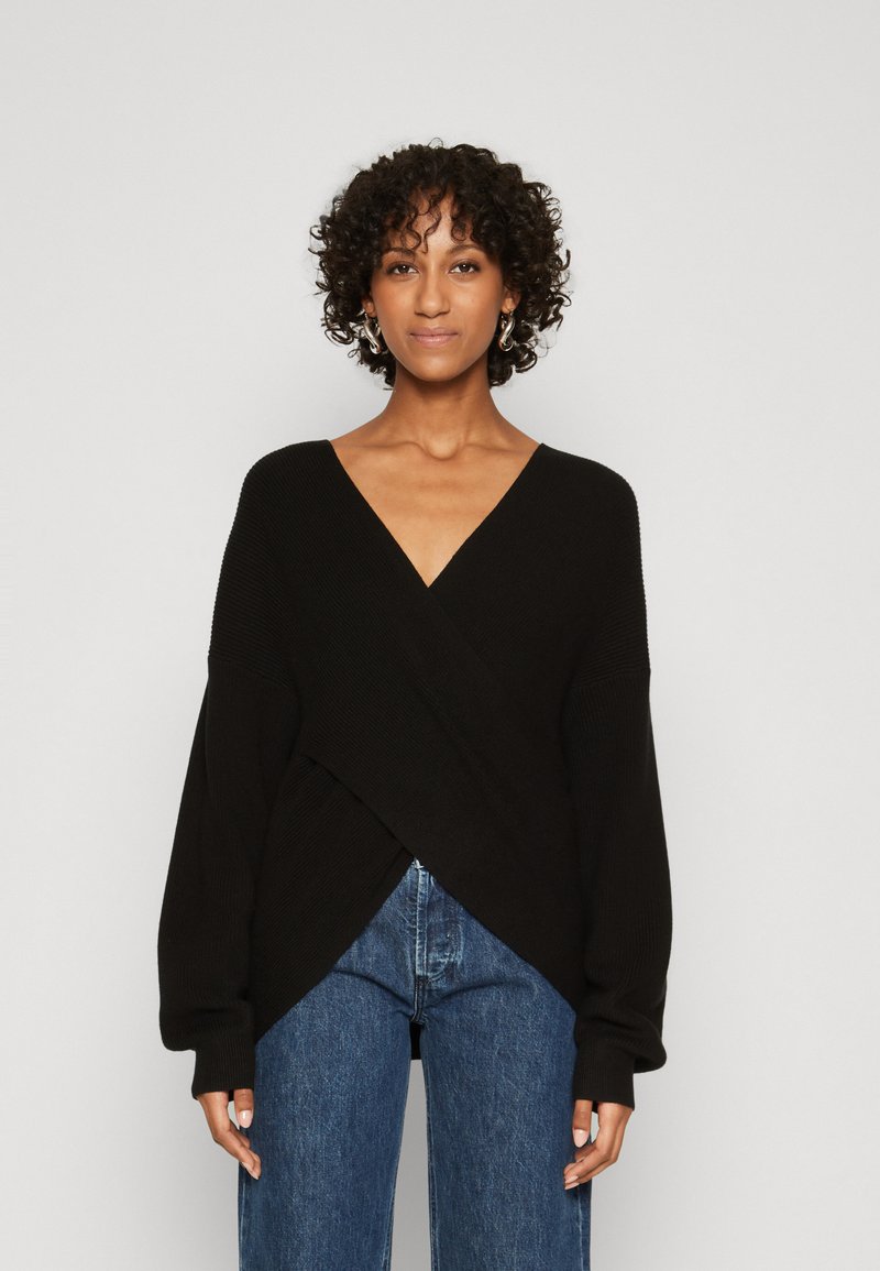 MSCH Copenhagen RACHELLE WRAP - Pullover - black