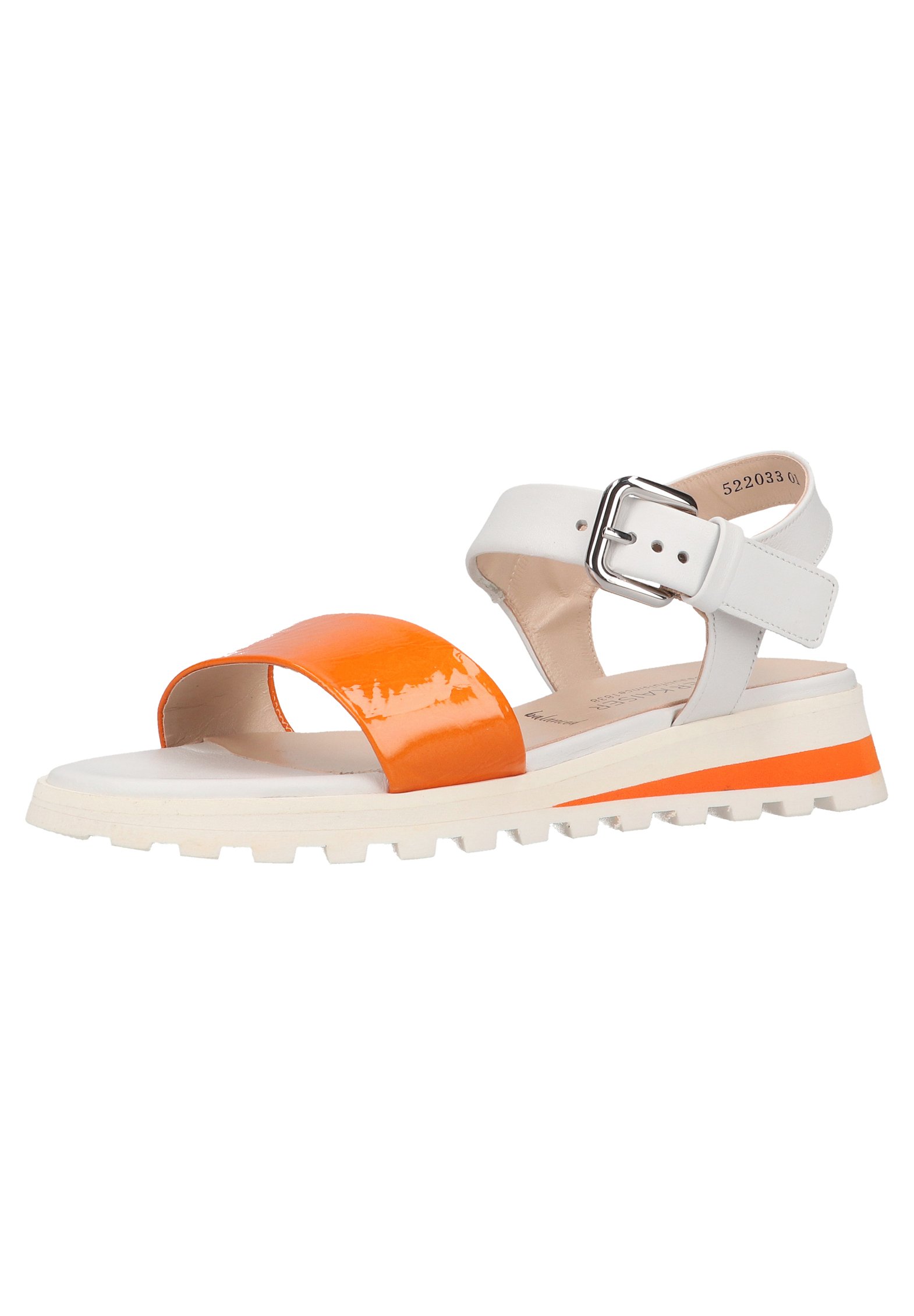 Peter Kaiser Sandalen met sleehak - papaya/wit - Zalando.nl