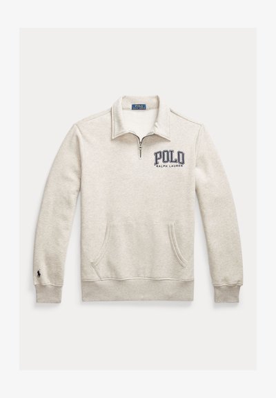 Polo Ralph Lauren LOGO FLEECE QUARTER-ZIP SWEATSHIRT - Ikdienas džemperis - light sport heather