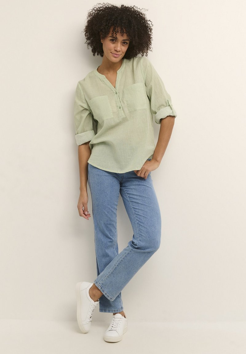 Damen Kleider | Kaffe KAVIVIAN Bluse green chalk stripe/grün - PW34488 Damen Kleider | Kaffe KAVIVIAN Bluse green chalk stripe/grün - PW34488