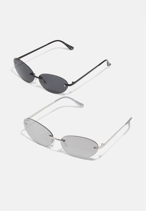 ONSJACKSON SWAG SUNGLASS 2 PACK UNISEX - Solglasögon - black/silver-coloured