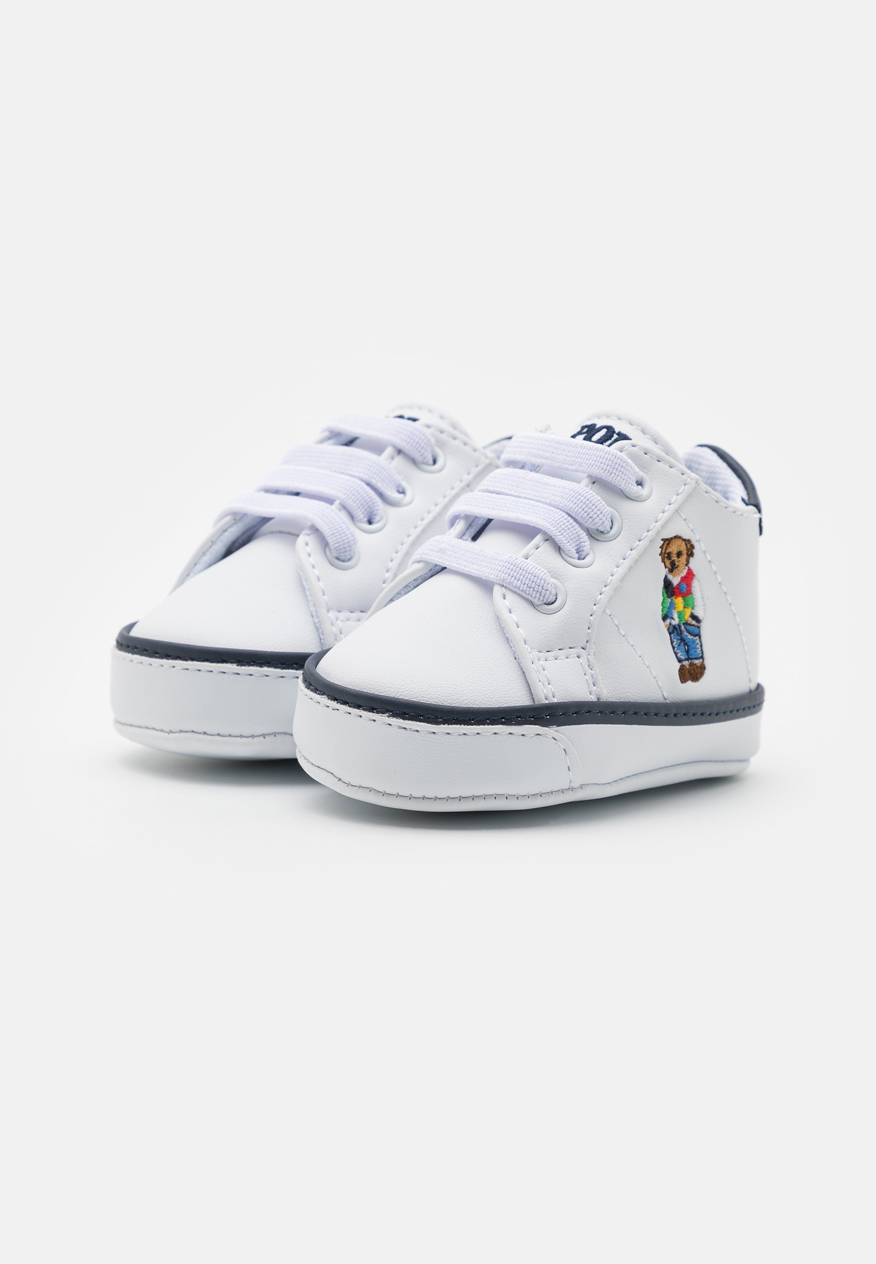 Polo Ralph Lauren QUILTON BEAR GORE LAYETTE UNISEX - Scarpe neonato - white  smooth/navy/bianco - Zalando