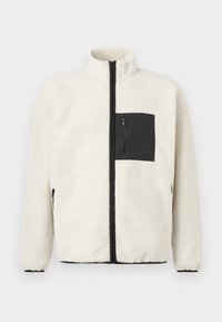 ONSBLAZE FULL ZIP HIGH NECK - Fleece trui - antique white