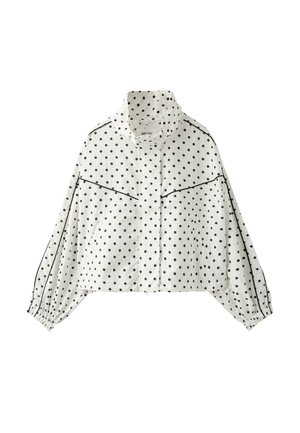 Stradivarius, POLKA DOT CROPPED WINDBREAKER - Leichte Jacke - beige