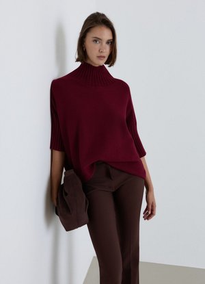 Calliope, MAGLIA TINTA UNITA - Strickpullover - bordeaux