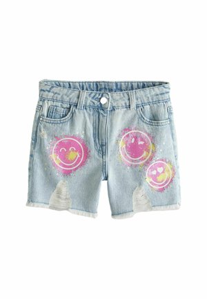 FRAYED EDGE REGULAR LENGTH - Jeansshorts - light blue denim
