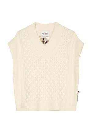 Stickad tröja - off-white