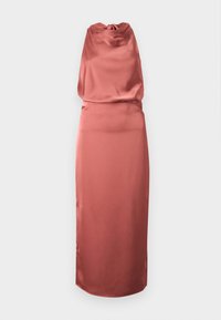 SOLANGE OPEN BACK HALTER NECK - Festklänning - terracotta