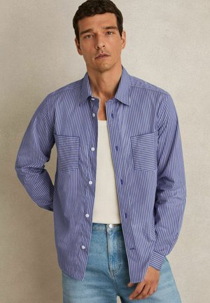 Reiss REGULAR FIT - HENDRIXON STRIPE TWIN-POCKET - Cămașă - blue/white