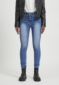 VILA Džíny Slim Fit - dark blue
