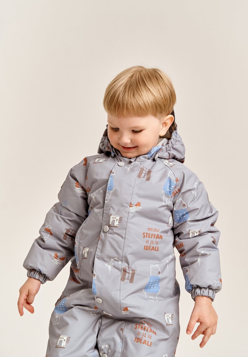 Leokid SNOWSUITS HERO - Snowsuit - steffan/blue-grey - Zalando