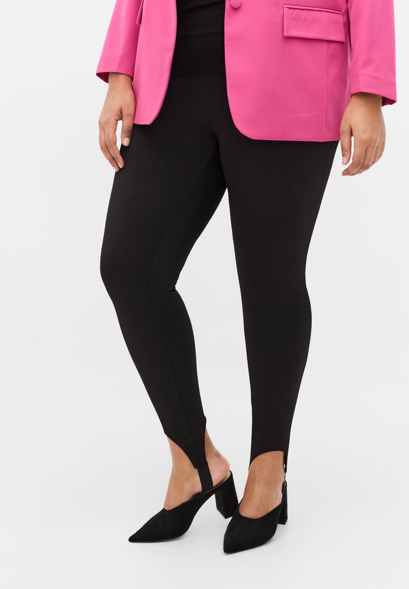 Zizzi WITH FOOT STRAP Legging black/noir ZALANDO.FR