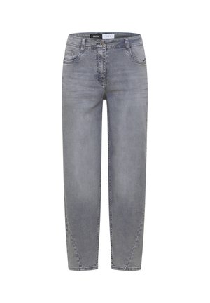 Cecil, HIGH WAIST BARREL LEG JEANS IM LOOSE FIT - Wide Leg - light grey wash
