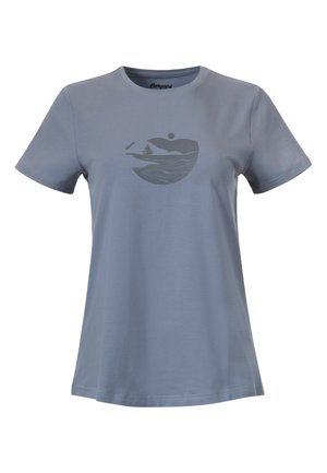 Bergans of Norway NORDMARKA KURZARM - Nyomott mintás póló - blau