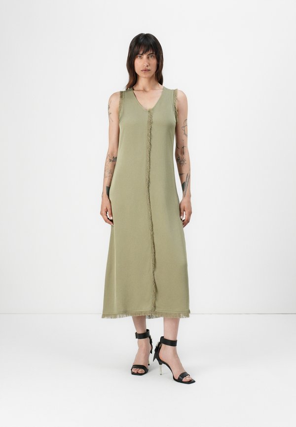 DASHA - Day dress - sage khaki
