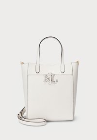 PEBBLED LEATHER SMALL CAMERYN TOTE BAG - Mala de mão - soft white