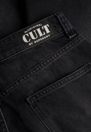 Superdry & Co, SUPERDRY MID RISE BAGGY JEANS.. - Baggy jeans - vintage washed black
