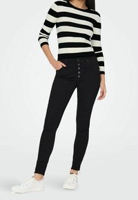 JDY Stickad tröja - nude