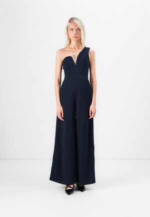 FLEUR ONE SHOULDER  - Jumpsuit - navy blue