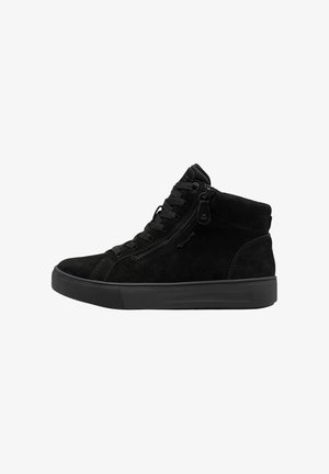 Tamaris COMFORT SNEAKER - High-top trainers - black nubuk