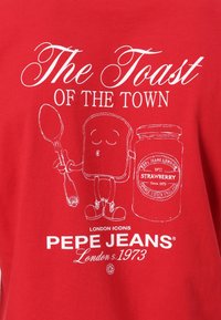 Pepe Jeans THIAGO TEE - Tričko s potlačou - rugby red