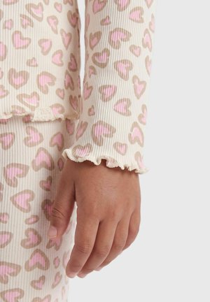ONLY MINI, KMGTRINNY LIFE AOP LS O-NCK TOP JRS NOOS - Longsleeve - tofu
