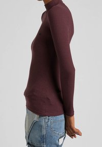 Lee Stickad tröja - dark red