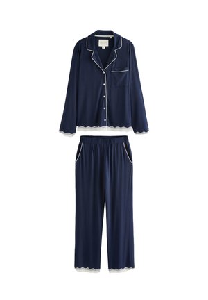 REGULAR FIT - BUTTON THROUGH SET - Pyjama set - navy