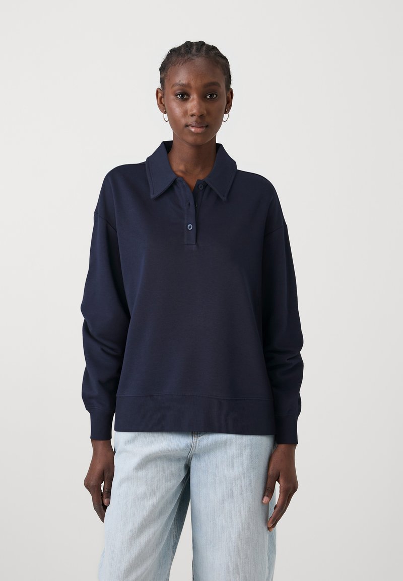 Gina Tricot COLLAR - Sweatshirt - peacoat