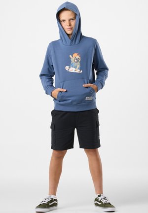 Hoodie - denim blue