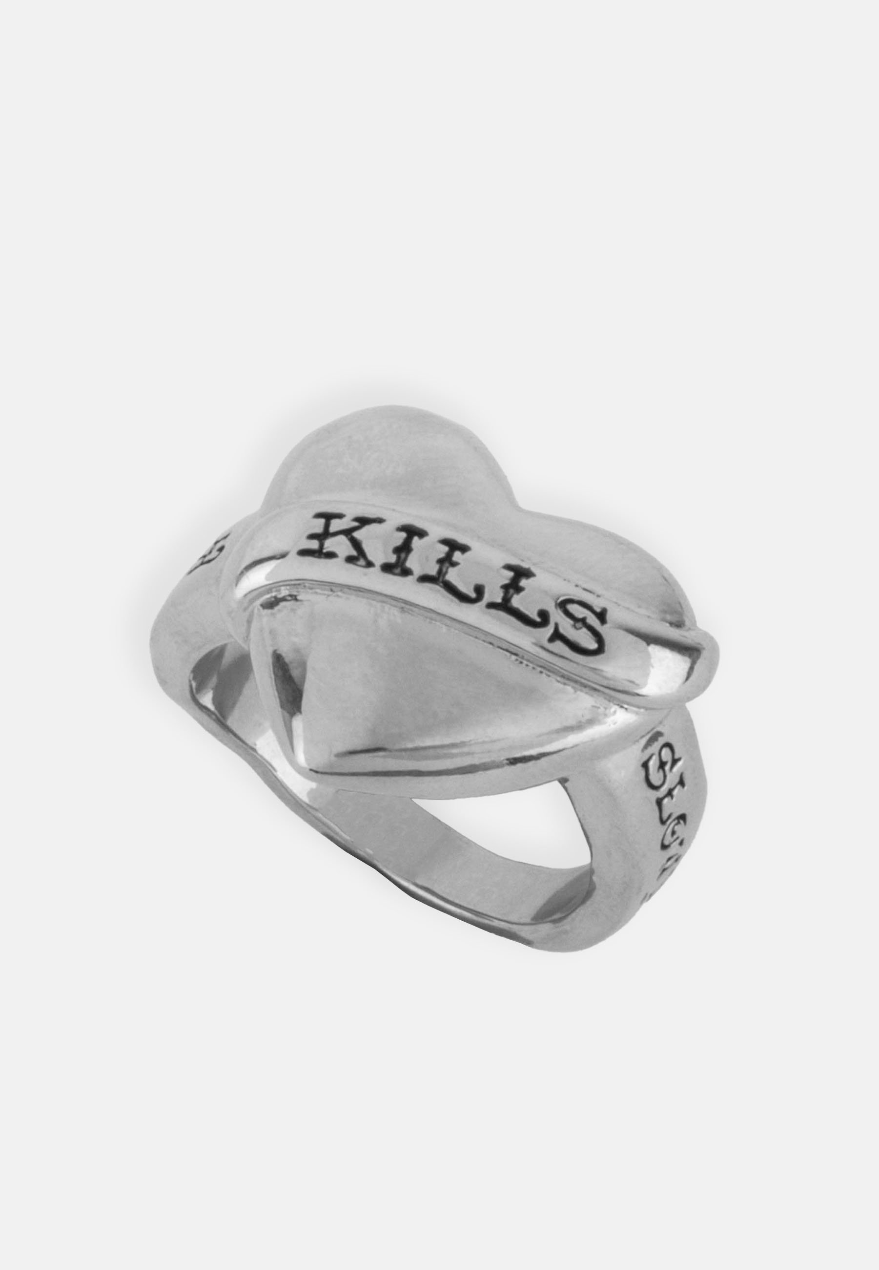 Ed Hardy LOVE KILLS SLOWLY MINI HEART SIGNET RING - Ring