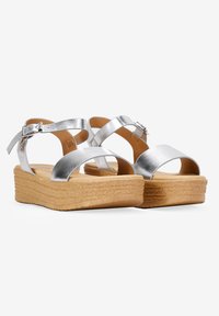 Bosanova Sandali con plateau - plata
