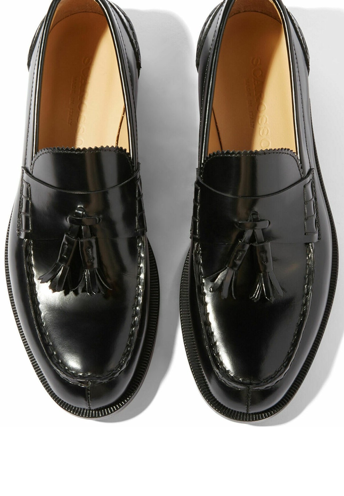 Scarosso RALPHINE BRIGHT - Chaussons - black/brushed calf
